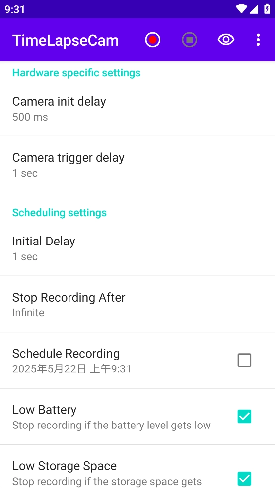TimeLapseCam安卓免费版图2