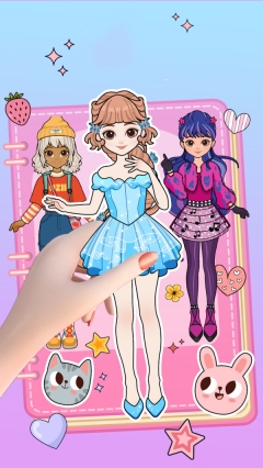 粉彩少女换装游戏绿色版图1