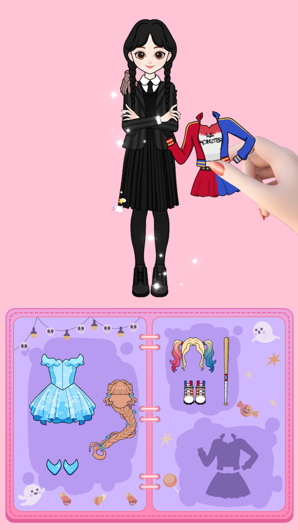 粉彩少女换装游戏绿色版图2