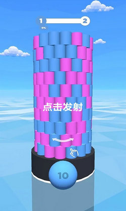 彩色球跳塔手游版图1